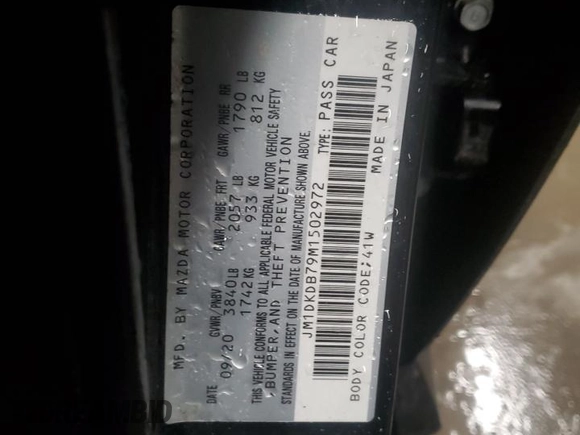 2021 Mazda CX-3 Sport with VIN JM1DKDB79M1502972, listed as a Copart auction lot 44917055 with Not Provided miles and Salvage Title. Bid and sale history available at carsss.com. Image 14.