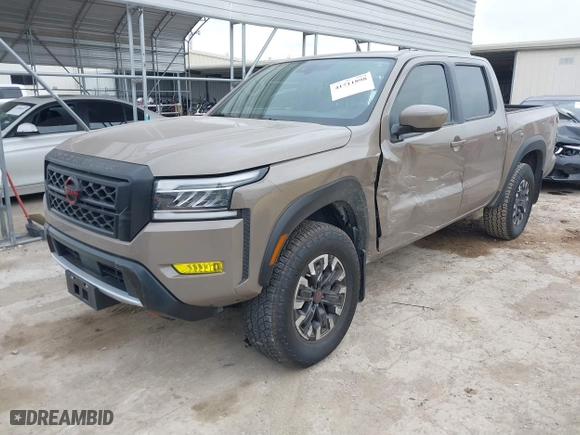 2024 Nissan Frontier PRO-4X with VIN 1N6ED1EK2RN670706, listed as a IAAI auction lot 41711898 with 13,386 mi miles. Bid and sale history available at carsss.com. Image 2.