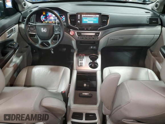 2021 Honda Pilot EX-L with VIN 5FNYF6H53MB095651, listed as a Copart auction lot 43171055 with 35,869 mi miles and Salvage Title. Bid and sale history available at DreamBid. Image 8.