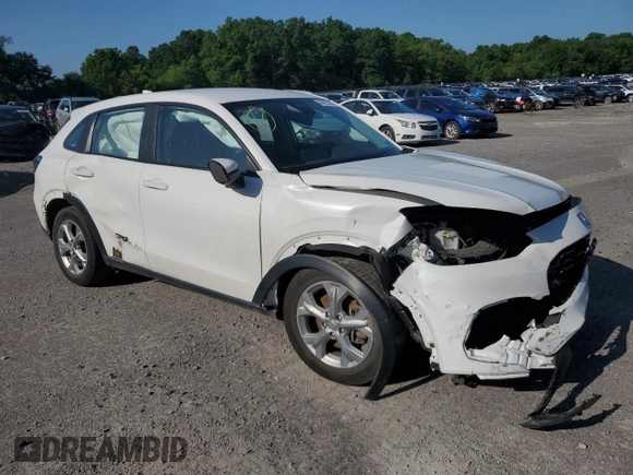 2023 Honda HR-V LX with VIN 3CZRZ2H38PM707744, listed as a Copart auction lot 60625805 with 82,874 mi miles and Salvage title. Bid and sale history available at DreamBid. Image 4.