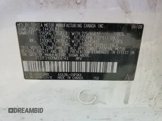 2009 Toyota RAV4 with VIN 2T3ZF31V39W006143, listed as a Copart auction lot 55266355 with 192,879 mi miles and Clean title. Bid and sale history available at DreamBid. Image 13.