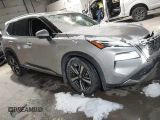 2021 Nissan Rogue Platinum with VIN JN8AT3DD7MW306551, listed as a IAAI auction lot 41612584 with 55,090 mi miles. Bid and sale history available at carsss.com. Image 1.