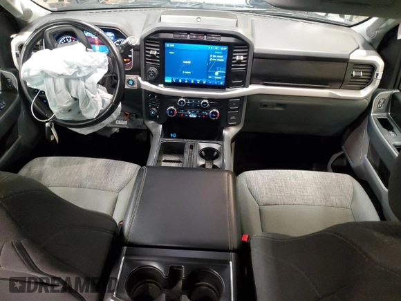 2022 Ford F-150 XL with VIN 1FTFW1E8XNKD98360, listed as a Copart auction lot 52125665 with 53,223 mi miles and Salvage Title. Bid and sale history available at DreamBid. Image 8.