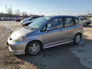 2007 Honda Fit Sport with VIN JHMGD38687S067651, listed as a Copart auction lot 46173555 with 170,784 mi miles and Salvage Title. Bid and sale history available at carsss.com. Image 1.