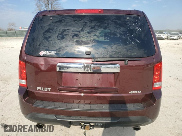 2013 Honda Pilot EX-L with VIN 5FNYF4H5XDB024483, listed as a Copart auction lot 48504835 with 214,652 mi miles and Salvage Title. Bid and sale history available at carsss.com. Image 6.
