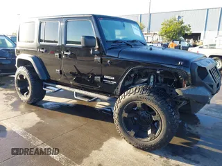 2018 Jeep Wrangler JK Unlimited Sport S with VIN 1C4BJWDG7JL818843, listed as a IAAI auction lot 41506058 with 43,563 mi miles. Bid and sale history available at carsss.com. Image 1.