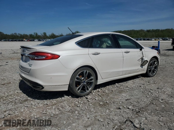 2017 Ford Fusion Titanium с VIN 3FA6P0K93HR120765, выставлен на аукционе Copart как лот 54219525 с пробегом Не указан миль и Чистый • Clean title. История ставок и продаж доступна на DreamBid. Изображение 3.