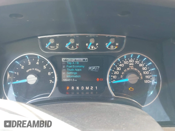 2014 Ford F-150 XL with VIN 1FTFW1ET1EKF36713, listed as a IAAI auction lot 42074178 with 189,451 mi miles. Bid and sale history available at carsss.com. Image 7.