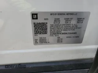2021 Chevrolet Traverse LS с VIN 1GNERFKW6MJ164585, выставлен на аукционе Copart как лот 58245825 с пробегом 48 125 миль миль и Списание • Salvage title. История ставок и продаж доступна на DreamBid. Изображение 13.