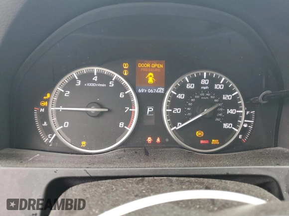 2017 Acura RDX Technology with VIN 5J8TB3H56HL000508, listed as a Copart auction lot 51961065 with 67,442 mi miles and Salvage Title. Bid and sale history available at DreamBid. Image 9.