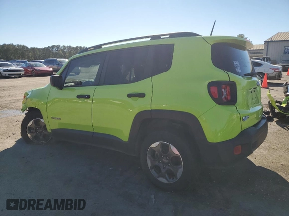 2018 Jeep Renegade Sport with VIN ZACCJAAB7JPG96108, listed as a Copart auction lot 80524194 with 78,834 mi miles and Salvage Title. Bid and sale history available at DreamBid. Image 2.
