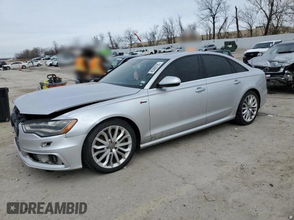 2012 Audi A6 3.0T Prestige with VIN WAUBGAFC0CN003416, listed as a Copart auction lot 45399785 with 100,430 mi miles and Salvage Title. Bid and sale history available at carsss.com. Image 1.