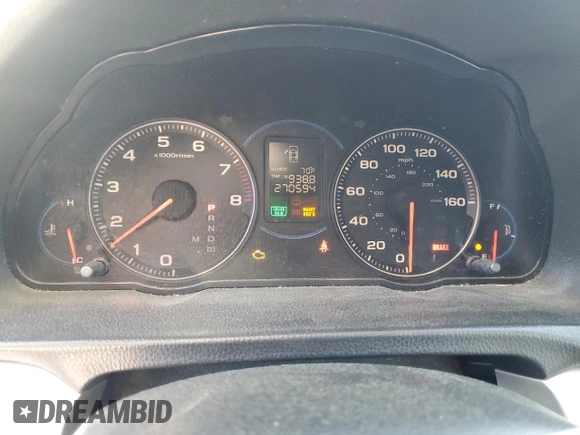 2005 Acura TSX with VIN JH4CL96925C027512, listed as a Copart auction lot 53091435 with 270,594 mi miles and Salvage Title. Bid and sale history available at carsss.com. Image 9.