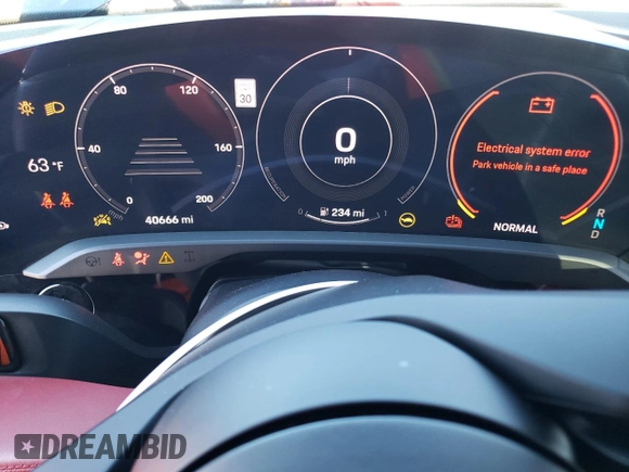 2020 Porsche Taycan Turbo with VIN WP0AC2Y16LSA70604, listed as a Copart auction lot 78232594 with 40,666 mi miles and Salvage title. Bid and sale history available at DreamBid. Image 9.