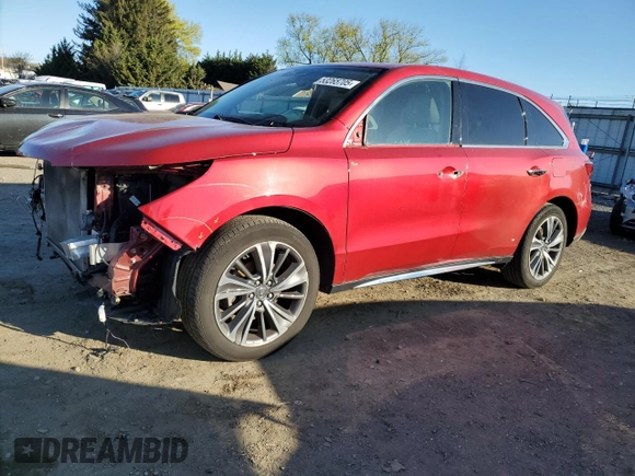 2019 Acura MDX Technology with VIN 5J8YD4H59KL003061, listed as a Copart auction lot 53265705 with 128,062 mi miles and Salvage title. Bid and sale history available at DreamBid. Image 1.