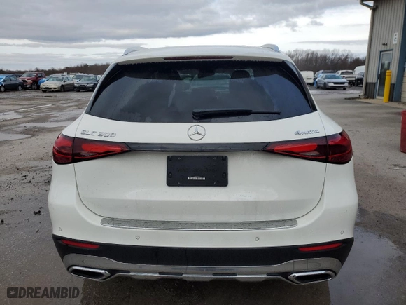 2025 Mercedes-Benz GLC with VIN W1NKM4HB7SF266618, listed as a Copart auction lot 85518554 with 1,796 mi miles and Salvage Title. Bid and sale history available at carsss.com. Image 6.
