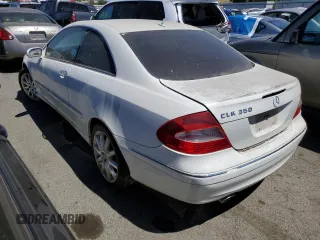 2007 Mercedes-Benz CLK 350 with VIN WDBTJ56H97F205410, listed as a Copart auction lot 57543504 with 86,283 mi miles and Salvage Title. Bid and sale history available at DreamBid. Image 2.