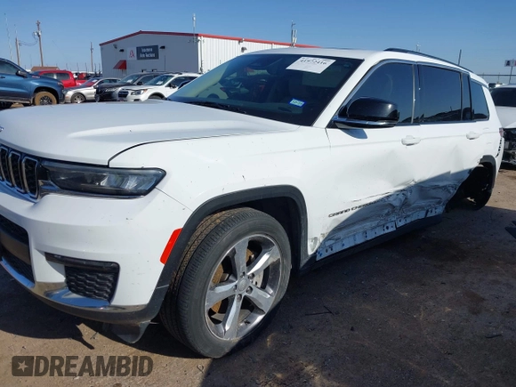 2021 Jeep Grand Cherokee Limited z VIN 1C4RJJBG5M8125958, wystawiony jako IAAI lot #41972416 z przebiegiem 85 729 mil mil oraz . Historia ofert i sprzedaży dostępna na DreamBid. Obrazek 2.