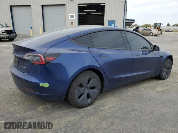 2023 Tesla Model 3 Long Range with VIN 5YJ3E1EB0PF388986, listed as a Copart auction lot 49823045 with 93,870 mi miles and Salvage Title. Bid and sale history available at DreamBid. Image 3.