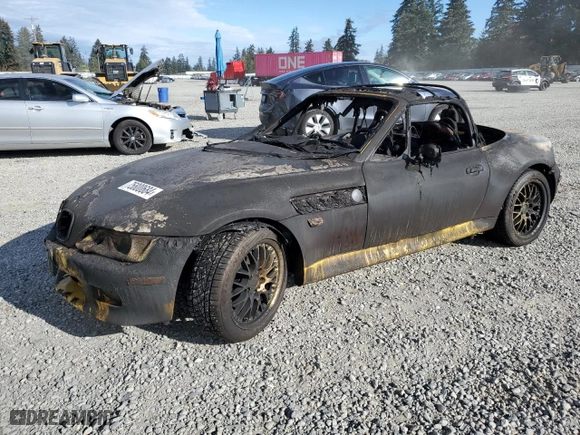 2001 BMW Z3 3.0i with VIN WBACN53491LJ58795, listed as a Copart auction lot 75800684 with NaN miles and Salvage Title. Bid and sale history available at carsss.com. Image 1.
