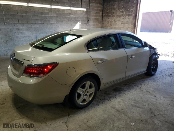 2010 Buick LaCrosse CX with VIN 1G4GB5EG5AF233605, listed as a Copart auction lot 48388825 with 57,723 mi miles and Salvage Title. Bid and sale history available at carsss.com. Image 3.