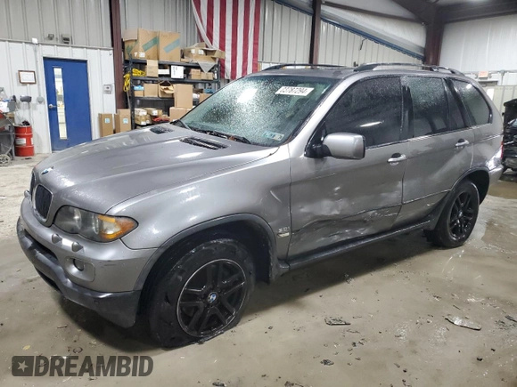 2004 BMW X5 3.0i with VIN 5UXFA13584LU23139, listed as a Copart auction lot 83787294 with 156,979 mi miles and Salvage Title. Bid and sale history available at carsss.com. Image 1.