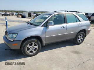 2002 Lexus RX 300 with VIN JTJGF10U720143078, listed as a Copart auction lot 76001414 with 229,752 mi miles and Salvage Title. Bid and sale history available at carsss.com. Image 1.