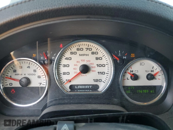 2007 Ford F-150 XLT with VIN 1FTPW14V47KC57993, listed as a Copart auction lot 53583765 with 156,109 mi miles and Salvage Title. Bid and sale history available at DreamBid. Image 9.