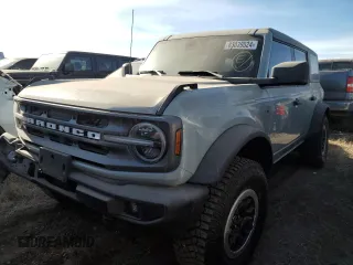 2023 Ford Bronco with VIN 1FMDE5DH8PLB33013, listed as a Copart auction lot 83039524 with 22,285 mi miles and Salvage Title. Bid and sale history available at carsss.com. Image 1.