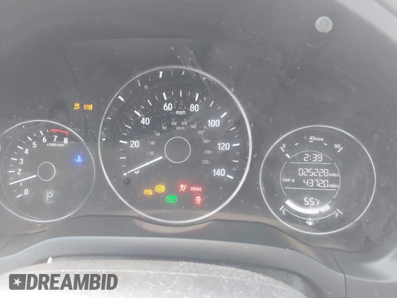 2016 Honda HR-V EX with VIN 3CZRU6H50GM769386, listed as a IAAI auction lot 42049121 with 25,228 mi miles. Bid and sale history available at carsss.com. Image 7.