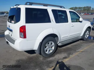 2012 Nissan Pathfinder SV with VIN 5N1AR1NN7CC638183, listed as a IAAI auction lot 41748290 with 164,610 mi miles. Bid and sale history available at carsss.com. Image 4.