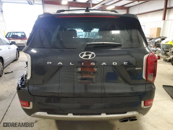 2022 Hyundai Palisade Calligraphy with VIN KM8R7DHE7NU478504, listed as a Copart auction lot 89178765 with 15,096 mi miles and Salvage Title. Bid and sale history available at carsss.com. Image 6.