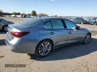 2019 Infiniti Q50 Luxe z VIN JN1EV7AR4KM554346, wystawiony jako Copart lot #53628745 z przebiegiem 57 795 mil mil oraz Szkoda całkowita • Salvage title. Historia ofert i sprzedaży dostępna na DreamBid. Obrazek 3.