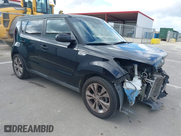2016 Kia Soul + with VIN KNDJP3A56G7275630, listed as a IAAI auction lot 41906069 with 87,874 mi miles. Bid and sale history available at carsss.com. Image 1.