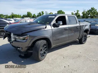 2021 Ram 1500 Laramie with VIN 1C6SRFJT3MN677537, listed as a Copart auction lot 57936295 with Not provided miles and Salvage title. Bid and sale history available at DreamBid. Image 1.