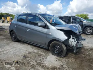 2021 Mitsubishi Mirage ES z VIN ML32AUHJ7MH008519, wystawiony jako Copart lot #56469705 z przebiegiem 128 811 mil mil oraz Szkoda całkowita • Salvage title. Historia ofert i sprzedaży dostępna na DreamBid. Obrazek 4.