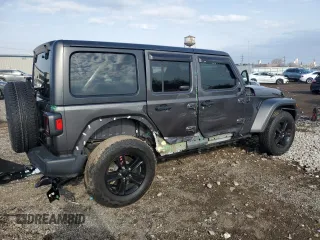 2021 Jeep Wrangler Unlimited Sport Altitude with VIN 1C4HJXDG0MW521769, listed as a Copart auction lot 53625925 with 34,074 mi miles and Salvage title. Bid and sale history available at DreamBid. Image 3.