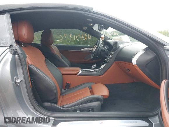 2023 BMW 8 Series 840i with VIN WBADZ2C03PCM89675, listed as a IAAI auction lot 42301276 with 6,289 mi miles and . Bid and sale history available at DreamBid. Image 5.