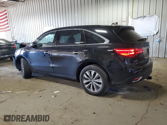 2014 Acura MDX Technology with VIN 5FRYD4H48EB021045, listed as a Copart auction lot 56989335 with 225,400 mi miles and Non repairable. Bid and sale history available at DreamBid. Image 2.