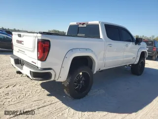 2022 GMC Sierra 1500 Limited AT4 with VIN 1GTP9EEL4NZ163676, listed as a Copart auction lot 76109224 with 55,694 mi miles and Salvage Title. Bid and sale history available at carsss.com. Image 3.