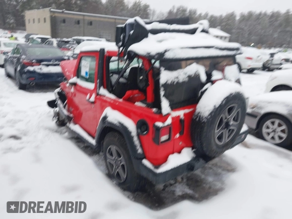 2018 Jeep Wrangler Sport S with VIN 1C4GJXAG4JW255734, listed as a IAAI auction lot 41510139 with Not Provided miles and . Bid and sale history available at DreamBid. Image 3.