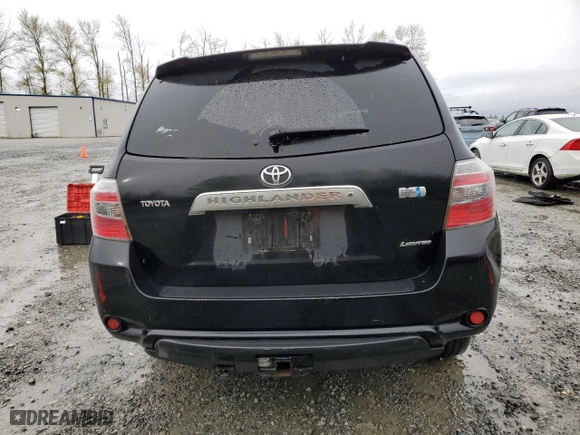 2009 Toyota Highlander Hybrid Limited with VIN JTEEW44A592033734, listed as a Copart auction lot 52244985 with 0 mi miles and Salvage Title. Bid and sale history available at carsss.com. Image 6.