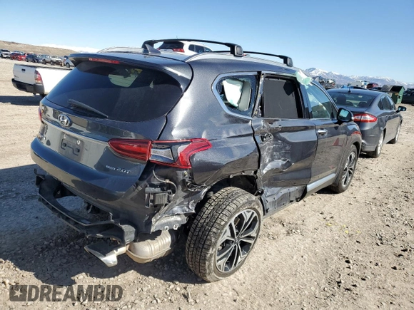 2020 Hyundai Santa Fe SEL with VIN 5NMS3CAA9LH219214, listed as a Copart auction lot 45949995 with 82,567 mi miles and Salvage Title. Bid and sale history available at carsss.com. Image 3.