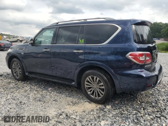 2019 Nissan Armada Platinum with VIN JN8AY2NEXK9759206, listed as a Copart auction lot 58602094 with 78,525 mi miles and Salvage Title. Bid and sale history available at carsss.com. Image 2.