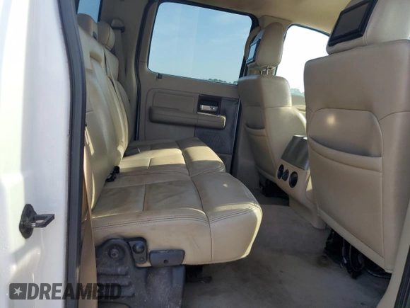 2006 Ford F-150 XLT with VIN 1FTPW12V06FB43726, listed as a Copart auction lot 51804455 with 147,763 mi miles and Salvage Title. Bid and sale history available at carsss.com. Image 10.