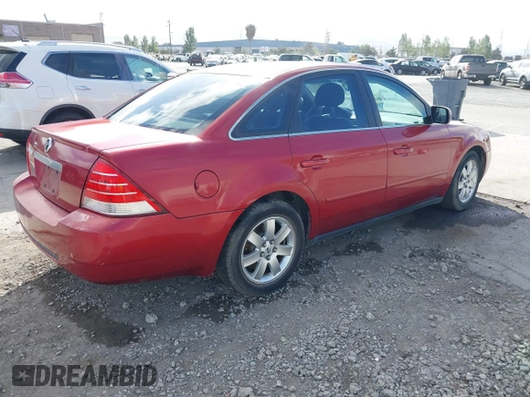 2006 Mercury Montego Luxury z VIN 1MEFM40176G604402, wystawiony jako IAAI lot #42343233 z przebiegiem 148 284 mil mil oraz . Historia ofert i sprzedaży dostępna na DreamBid. Obrazek 4.