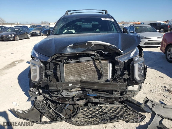 2022 Hyundai Palisade Calligraphy with VIN KM8R74HE0NU389471, listed as a Copart auction lot 46747995 with 51,704 mi miles and Salvage Title. Bid and sale history available at carsss.com. Image 5.