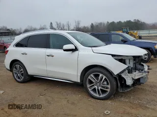 2018 Acura MDX Advance with VIN 5J8YD4H85JL023994, listed as a Copart auction lot 84027964 with 91,273 mi miles and Salvage Title. Bid and sale history available at DreamBid. Image 4.