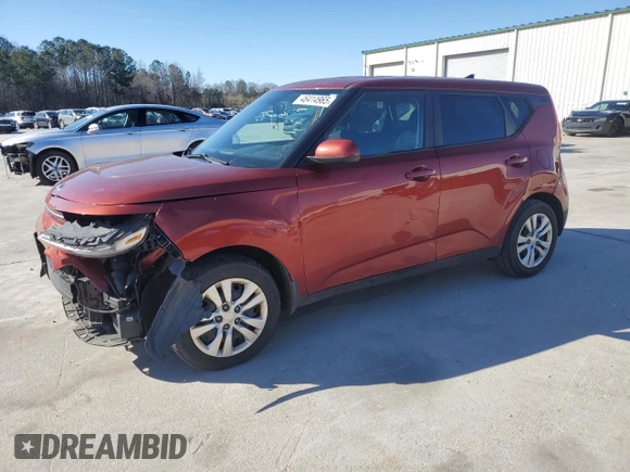 2020 Kia Soul LX with VIN KNDJ23AU8L7119475, listed as a Copart auction lot 46414965 with 90,343 mi miles and Salvage Title. Bid and sale history available at carsss.com. Image 1.