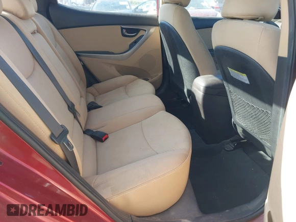 2013 Hyundai Elantra GLS z VIN 5NPDH4AE3DH363610, wystawiony jako IAAI lot #42100303 z przebiegiem 156 511 mil mil oraz . Historia ofert i sprzedaży dostępna na DreamBid. Obrazek 8.